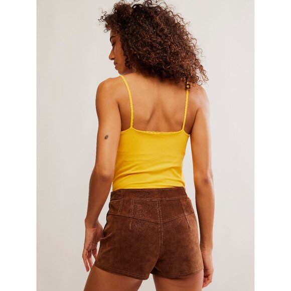 🎉LAST CHANCE🎉 FREE PEOPLE Seamless V-Neck Cami / Citrus Grove - Picture 4 of 5